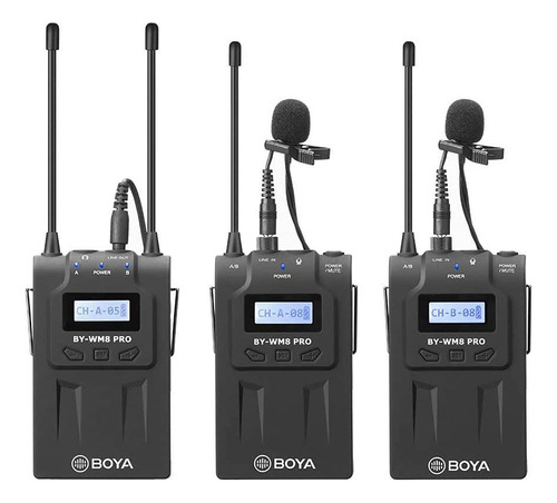 Sistema Boya Inalámbrico De Doble Canal Uhf By-wm8-pro-k2