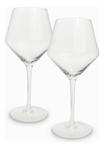 Copa Vino Angulo  610 Ml Set X 2 Ambiente Gourmet