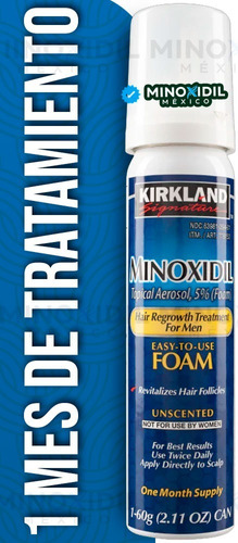 Imagen 1 de 5 de Minoxidil 5% Espuma Foam 1 Mes Tratamiento