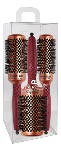 Juego De Cepillos Térmicos Redondos Para El Cabello Olivia G