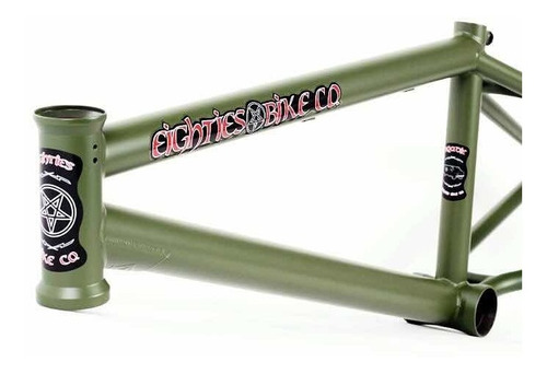 Cuadro Bmx Eighties Roadie Profesional ¡cromo! Verde Militar