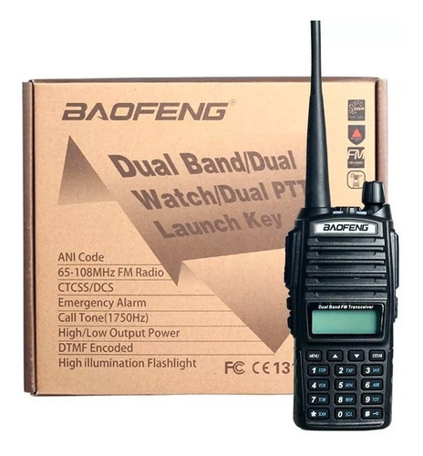 Rádio Amador Ht Baofeng Uv-82 Vhf / Uhf Walkie Talkie