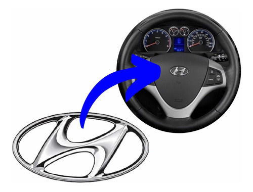 Logo Emblema Hyundai Para Volante
