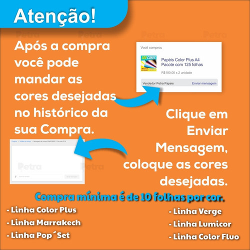 Imagem 2 de 10 de Papel Color Plus A4 - 180g Com 300 Folhas