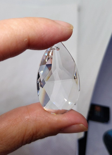 10 Cristais Asfour Gota Amêndoa 3,8 Cm Para Lustres