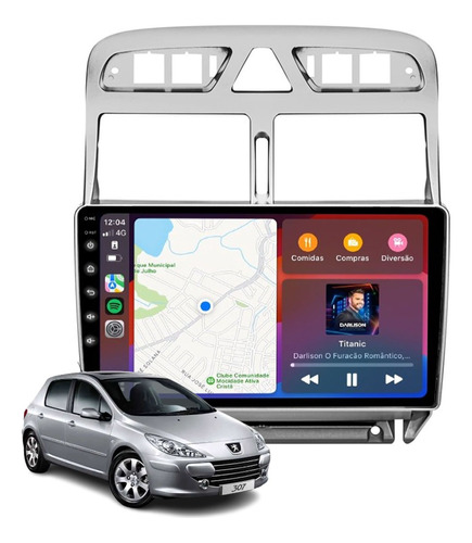 Multimídia Genko Android Bluetooth Tv Peugeot 307 Tv Gps