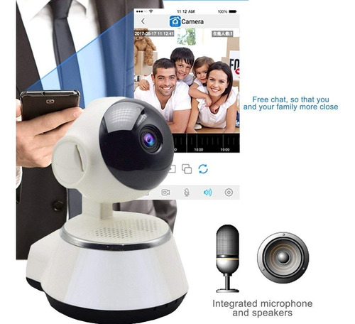 Camara Ip Wifi Vigilancia Alarma App V380 Robotica Español
