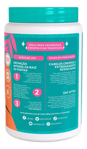 Creme De Pentear, Definição Máxima Liberada, Salon Line, 1kg
