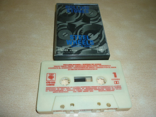 Rolling Stones Steel Wheels Cassette Excelente Jcd055