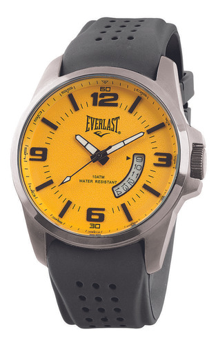 Relógio Everlast Analógico Amarelo - Modelo E485