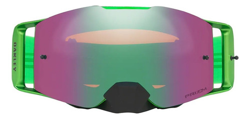 Antiparras Oakley Front Line Mx 7087 Prizm Iridium - Armazón Verde Y Violeta Espejado 66