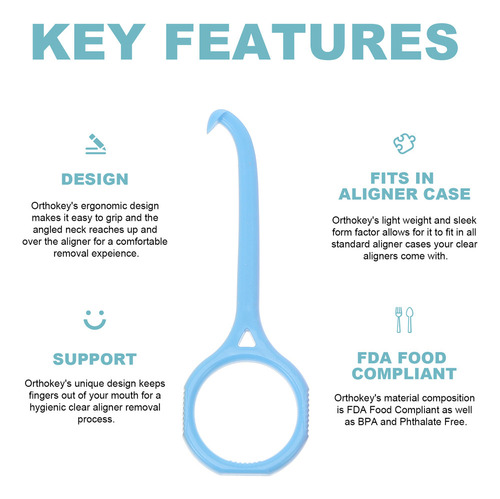 Extractor De Alineadores Dentales Con Gancho, Extractor Majo