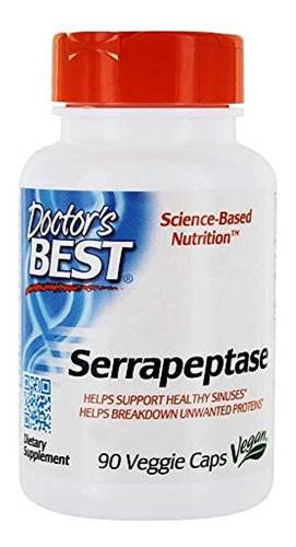 Doctor 's Best Serrapeptase  -40000 unidades  90 cápsulas