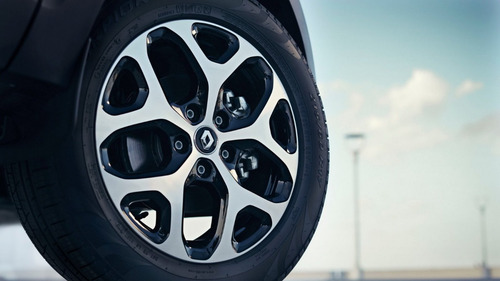 Rodas Renault Captur Aro 16 Pcd Lanç. (jogo) +bicos Cor Preto Com Diamantado