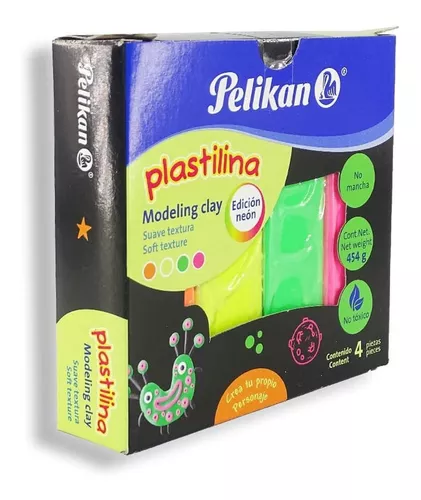 PLASTILINA PELIKAN C/10PZ NEON