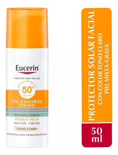Eucerin Protector Solar Sun Control Facial Claro Fps50+ 50ml