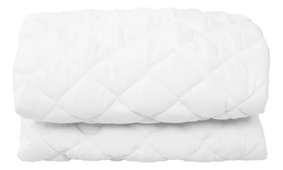 Cubrecolchon Matelaseado Ajustable Multiflex 160x190/200 Color Blanco Diseño de la tela Lisa Tamaño del colchón Queen