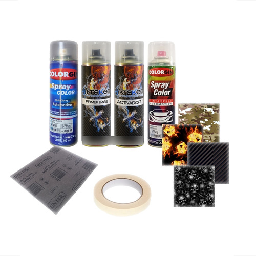 Kit Aerosol Completo Water Transfer Printing Hidrografía 