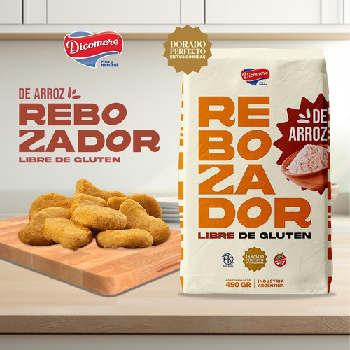 Rebozador Sin Tacc De Arroz Dicomere X450gr - Pack X2