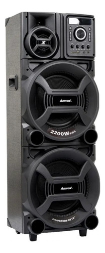 Caixa De Som Amplificada Amvox Pesadão Aca 2201 2200w