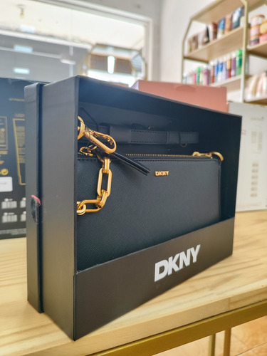 Bolsa De Ombro Dkny Preta Casual Preto