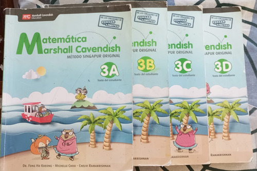 Libros Marshall Cavendish Matemática 3 Y 4 Básico