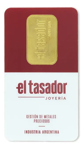 Lingote De Oro 10 Gramos 24k Pureza 999 El Tasador