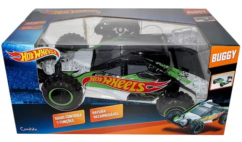 CARRO COM CONTROLE REMOTO RUSH HOT WHEELS 49MHZ CANDIDE 4548