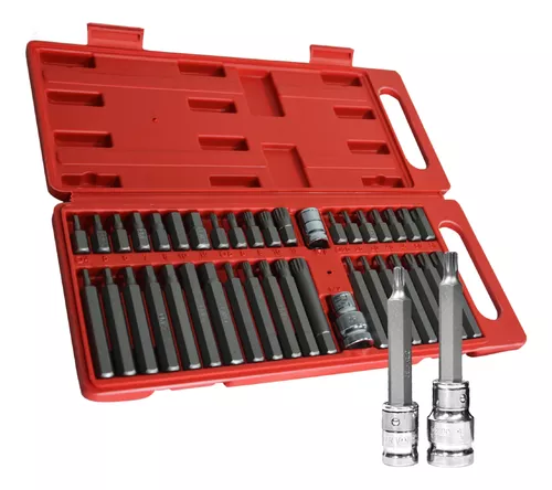 Jogo Kit De Bits Torx 15 Peças T20 a T55 Aço Crv Com Maleta - Loja das  Ferramentas Online