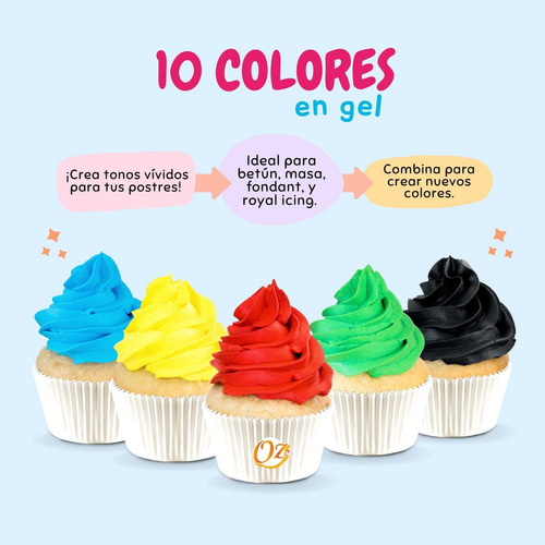 Colorante Café Comestible En Gel Grande 240 Ml Repostería