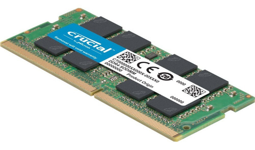 Memória Para Notebook Crucial 16gb Ddr4 2666hz Ct16g4sfra266