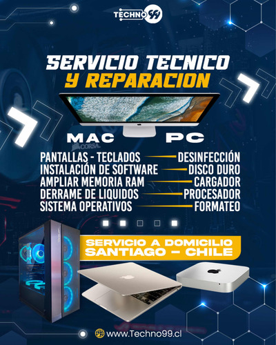 Reparación Y Servicio Técnico A Domicilio iMac Mac Pc Laptop