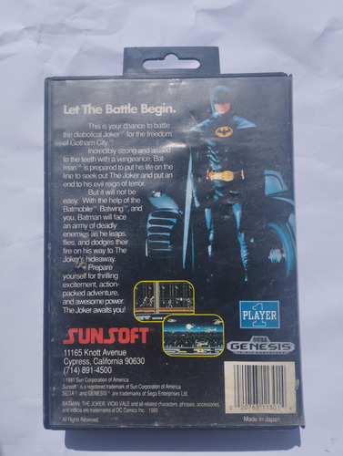 Batman Sega Genesis (Usado)