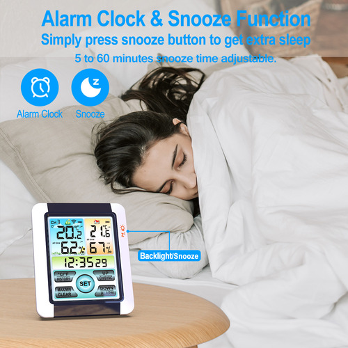 Reloj Higrotermógrafo Con Pantalla Meteorológica, Reloj De P