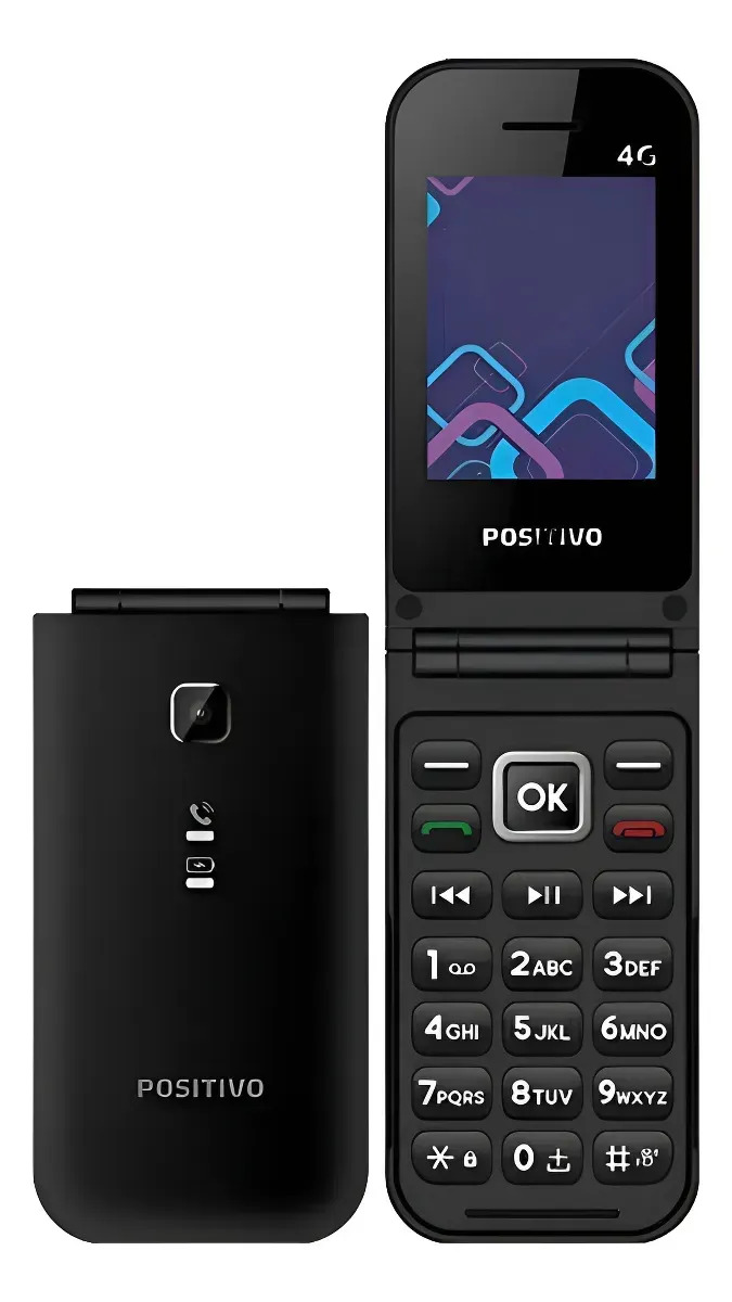Celular Para Idoso Abre E Fecha Flip Positivo P51 4g