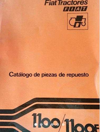 Kit Manuales De Repuestos Tractor Fiat 1100e