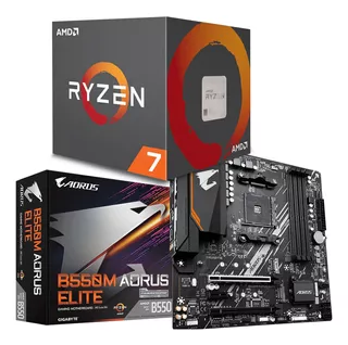 Kit Amd Ryzen 7 5800x + Gigabyte B550m Aorus Elite