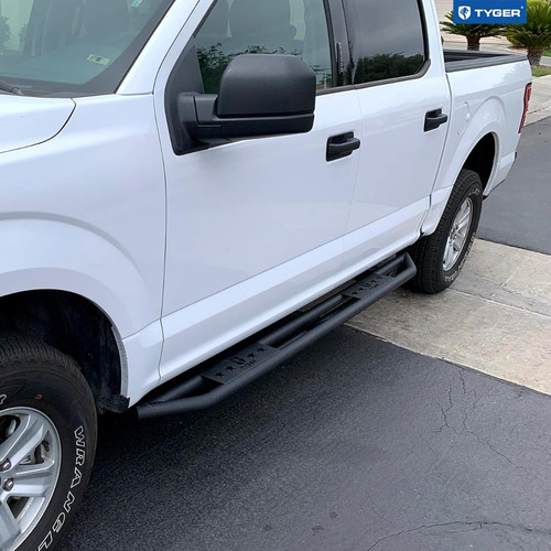 Par De Estribos Tyger Star Armor Acero Inox 225cm Ford F150