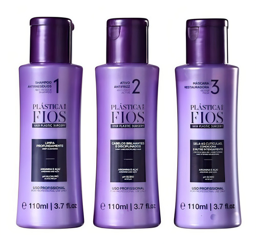 Kit Cadiveu Professional Plástica Dos Fios 110ml- 3 Produtos