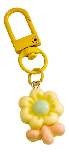 Llavero Colorido Con Diseño De Flores, Diseño De Resina