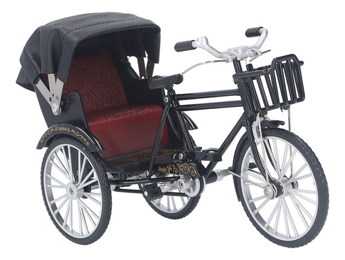 Ornamento Rickshaw Modelo 3 Ruedas, Aleación, Retro, Decorat
