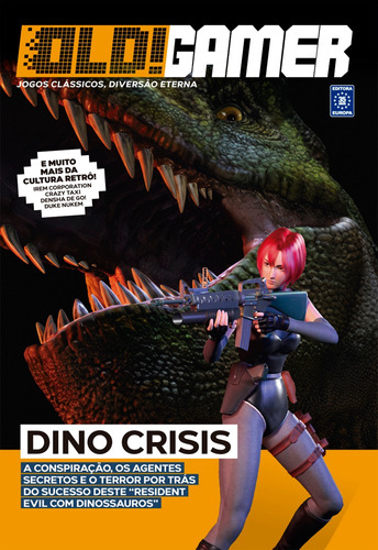 Bookzine OLD!Gamer - Volume 8: Dino Crisis, de a Europa. Editora Europa Ltda., capa mole em português, 2021