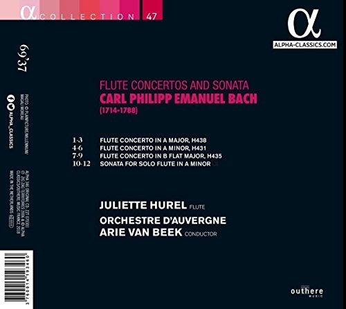 Bach C.p.e. / Beek Flute Concertos & Sonatas Usa Import Cd