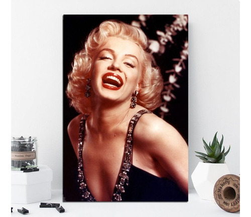 Vinilo Decorativo 20x30cm Marilyn Monroe Risa Vintage