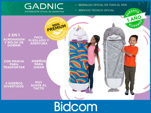 Imagen 2 de 10 de Happy Bag Bolsa De Dormir Para Niños Peluche Y Almohada