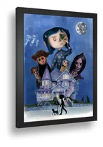 Comprar Quadro Emoldurado Poste Coraline Terror Suspense Classico A3