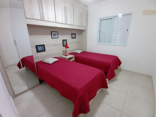 Apartamento Mobiliado E Planejado Com Vista Do Mar Com 3 Dormitórios À Venda, 94 M² Por R$ 550.000 - Mirim - Praia Grande/sp - Ap3544
