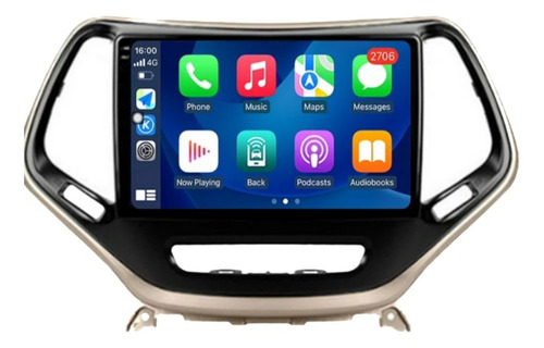 Radio 10 PuLG Android Auto Carplay Jeep Cherokee 2014-2018