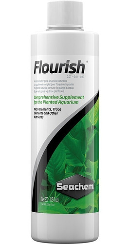Fertilizante Flourish De Seachem Plantas Acuaticas 250ml