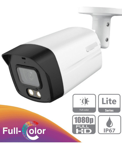 Camara Dahua Bullet 2mp Fullcolor 2.8mm 108° Ir 40mts Ip67